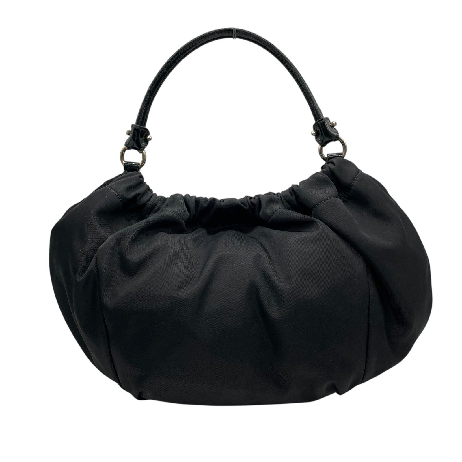 フェラガモ ヴァラ リボン ワンショルダーバッグ ブラック ナイロン