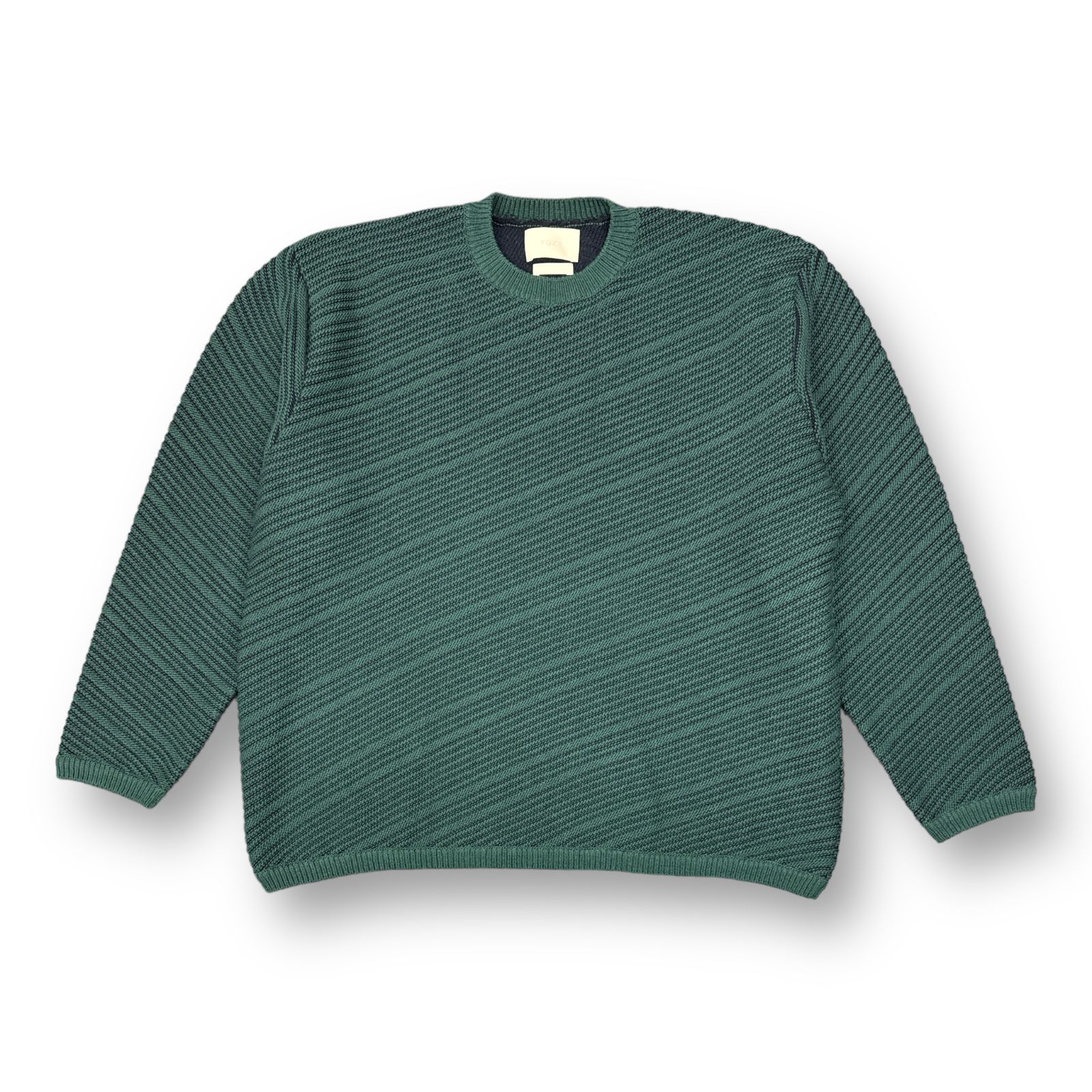 債券は上昇 YOKE Bias Border Knit Sweater GREEN サイズ2 | www.auto ...