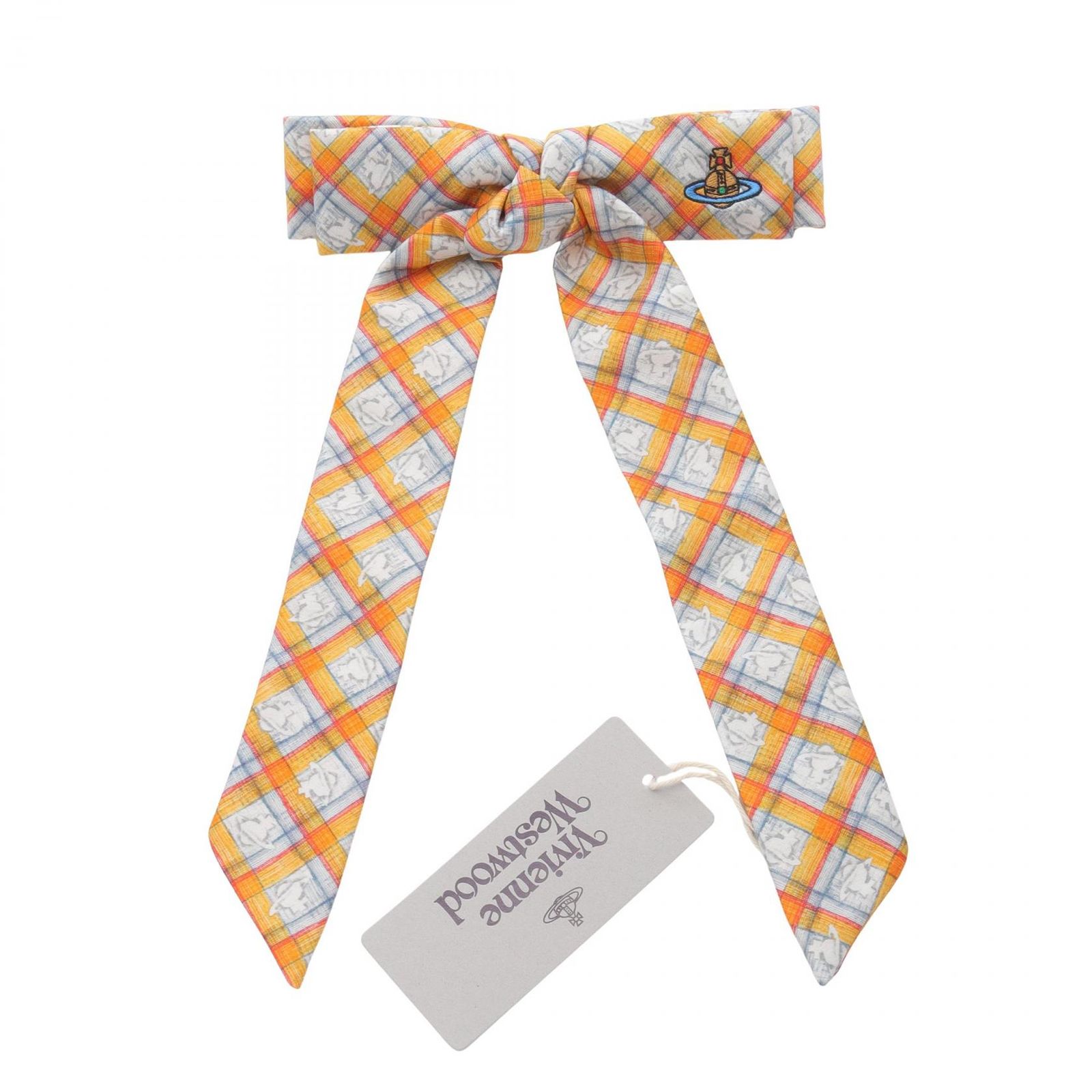 ヴィヴィアンウエストウッド Vivienne Westwood バレッタ CHECK ORB FLYES S81020023W0167001 イエロー系 その他 バレッタ レディース