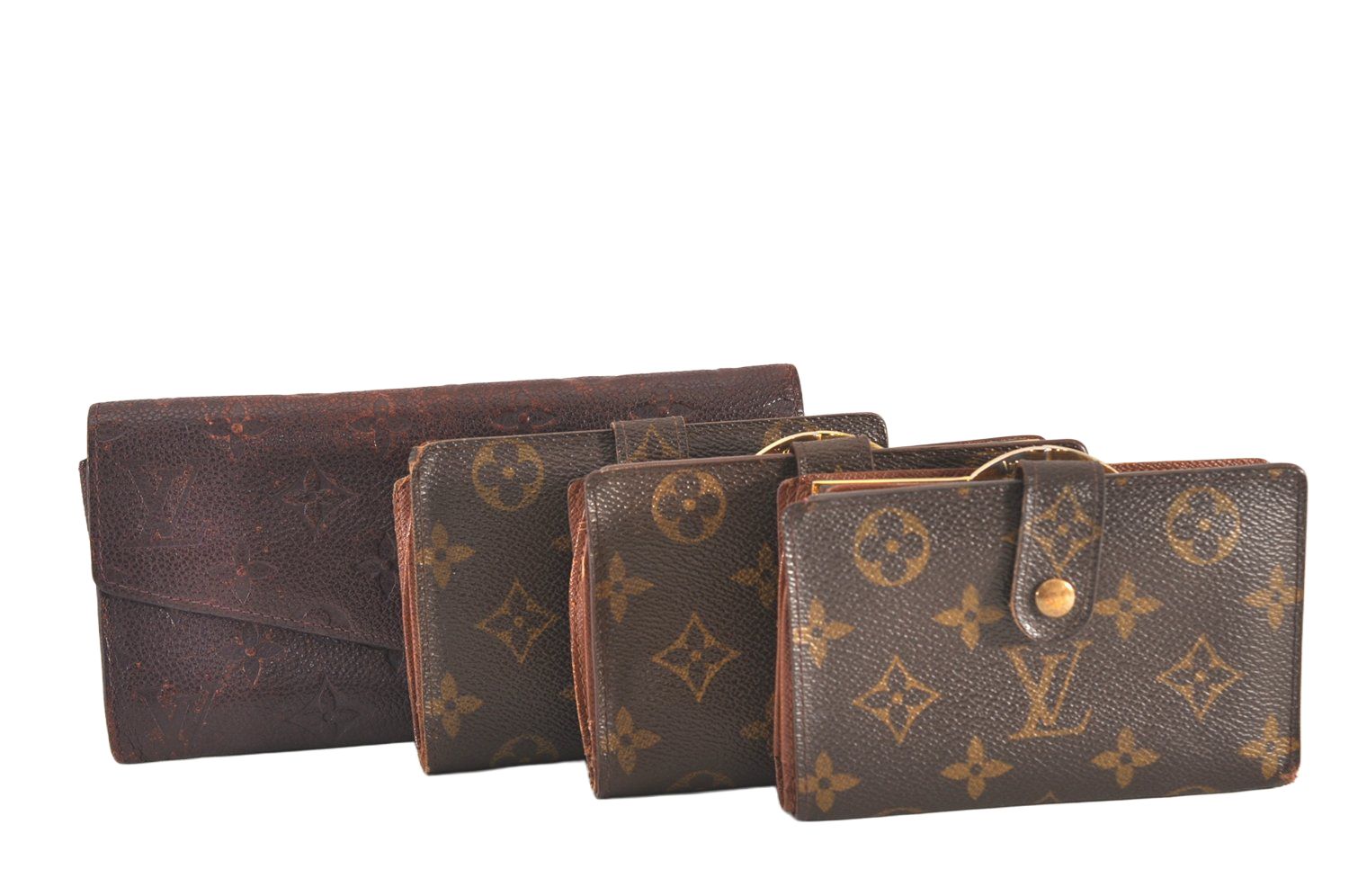 LOUISVUITTON ルイヴィトン 折財布 モノグラム ブラウン レザー ルイヴィトン 二つ折り財布 モノグラム レザー M61674☆ - メルカリ