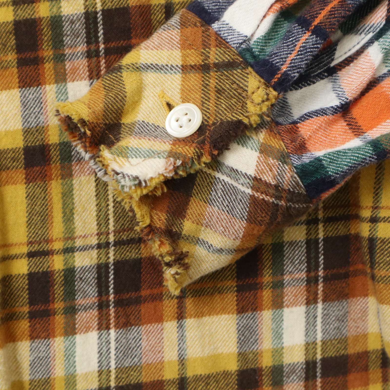 美品 BEAMS クレイジーチェックシャツ 日本製