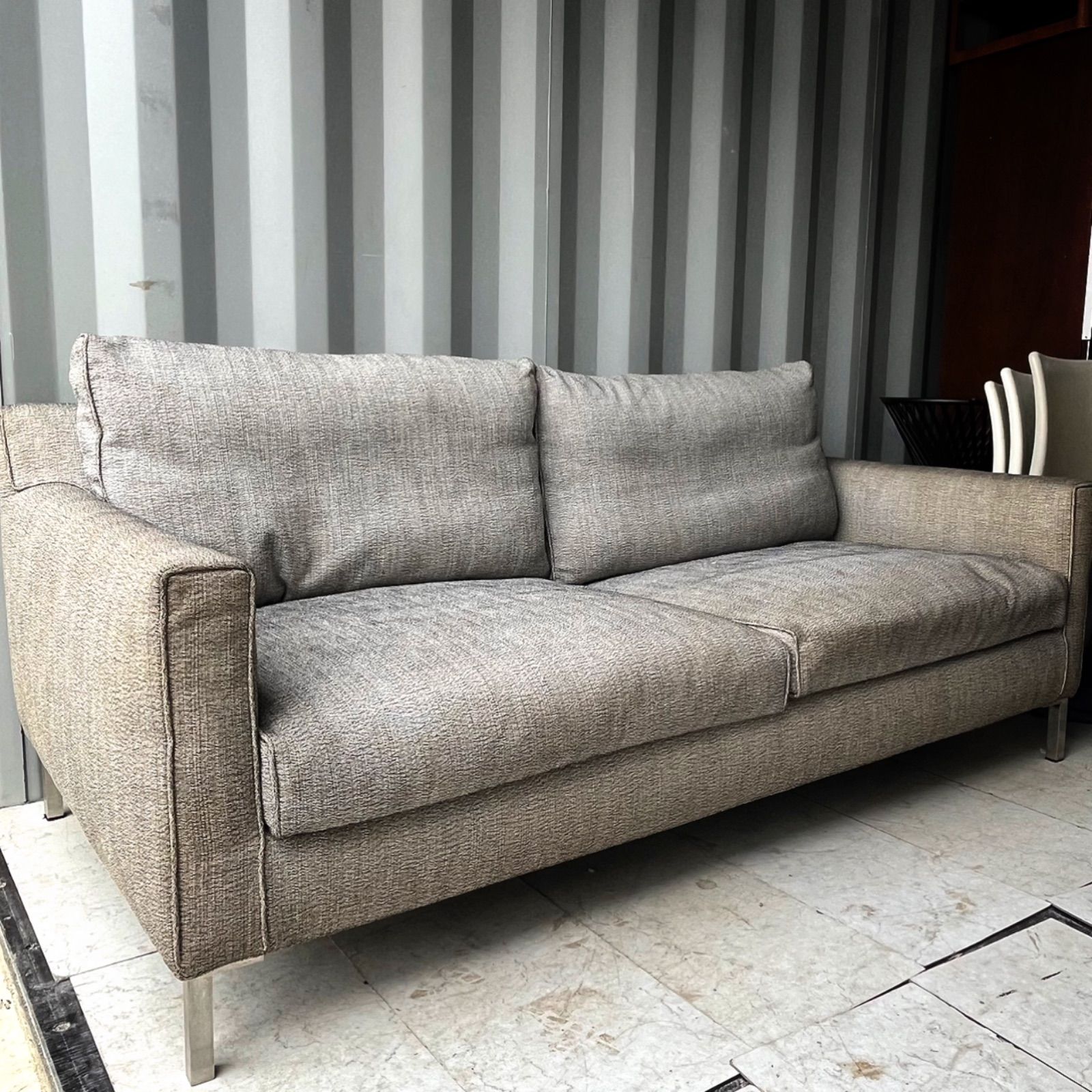 取付無料！アクタス アイラーセン ストリームライン グレーファブリックソファ✨ 取付無料！アクタス アイラーセン ストリームライン グレー