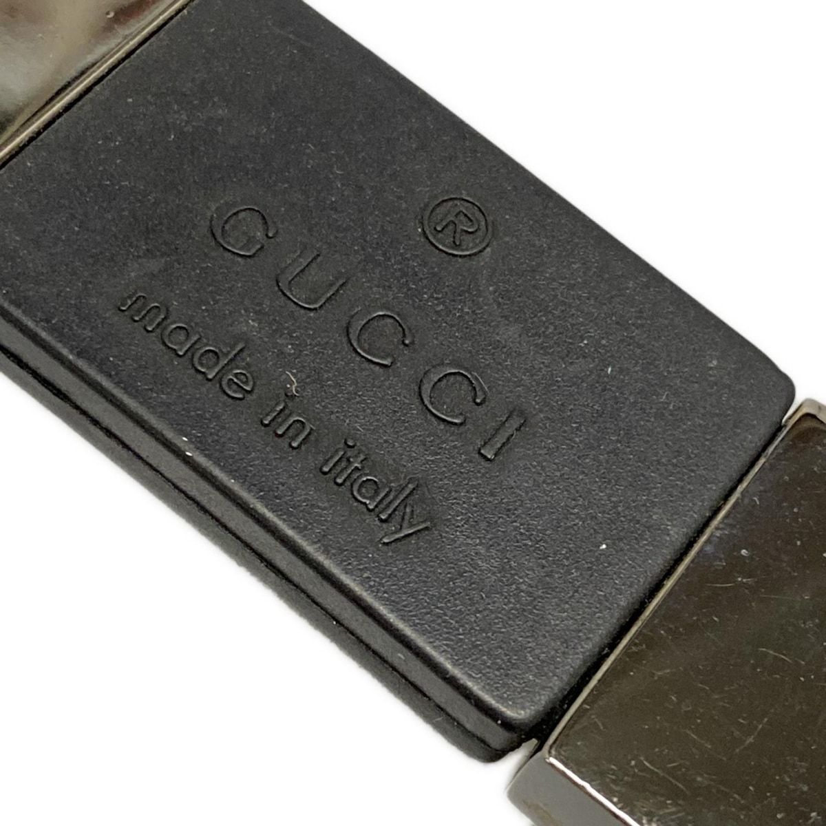 グッチ　GUCCI キーリング　シルバー　キーホルダー GUCCI(グッチ) キーホルダー(チャーム) - 黒×シルバー