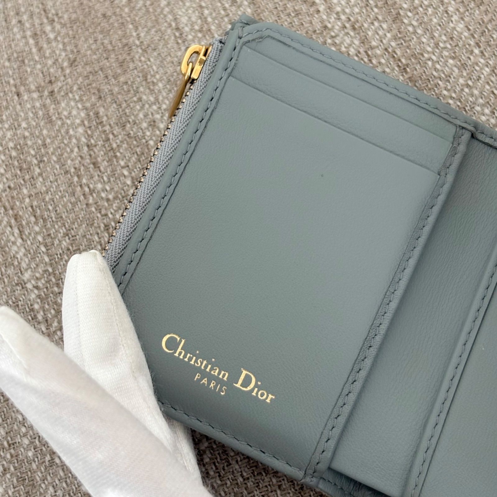 極美品】【箱付き】クリスチャンディオール 三つ折り財布 トロッター