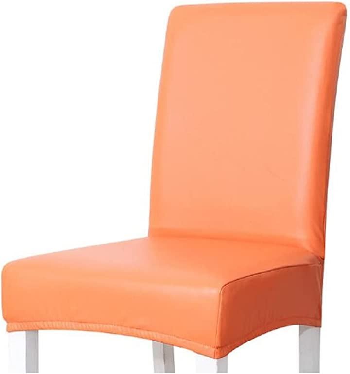 pkpohs 椅子カバー ダイニング ダイニングチェア 防水 伸縮素材 ダイニング椅子カバー( オレンジ)