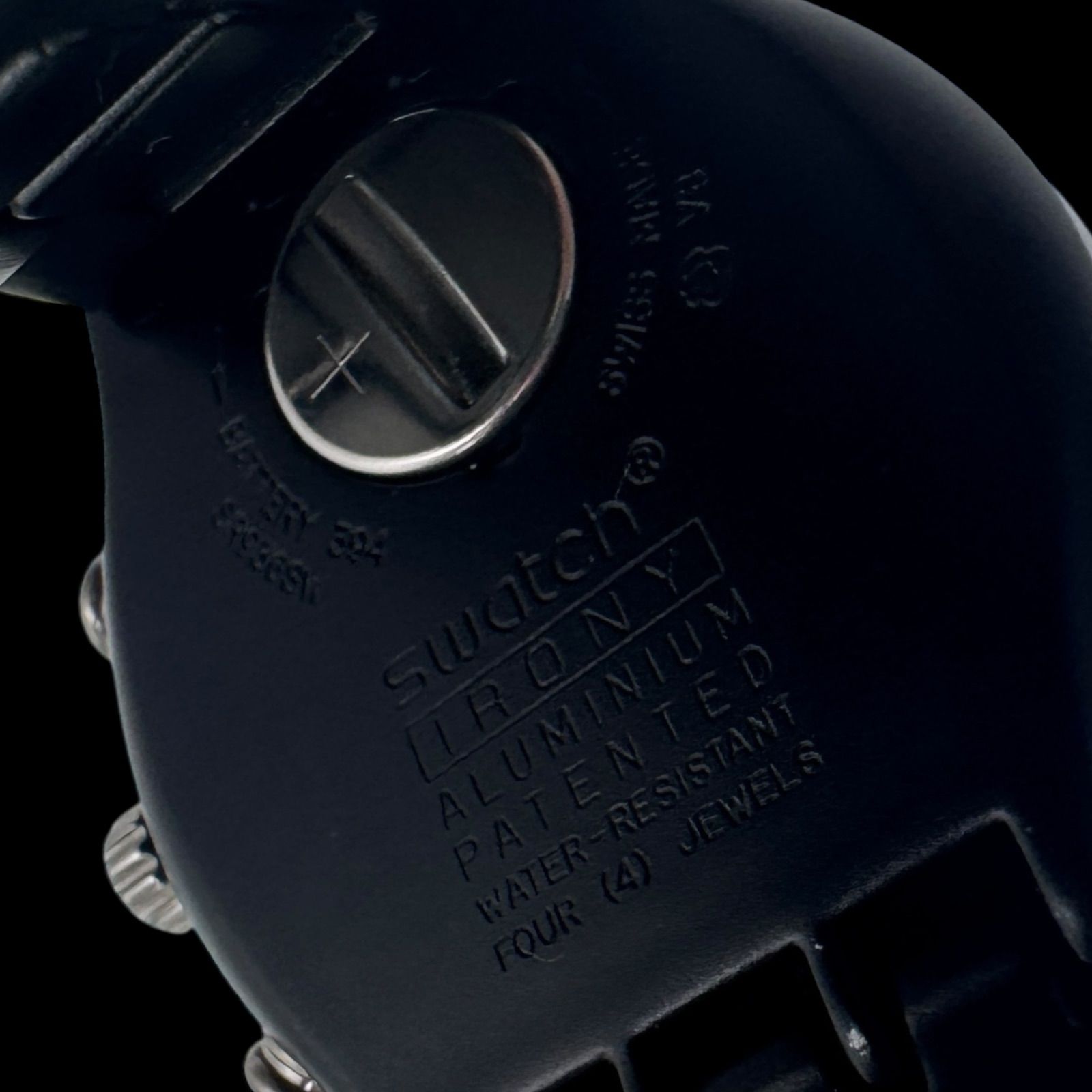 稼働品 良品 SWATCH スウォッチ メンズ腕時計 アルミニウム IRONY 