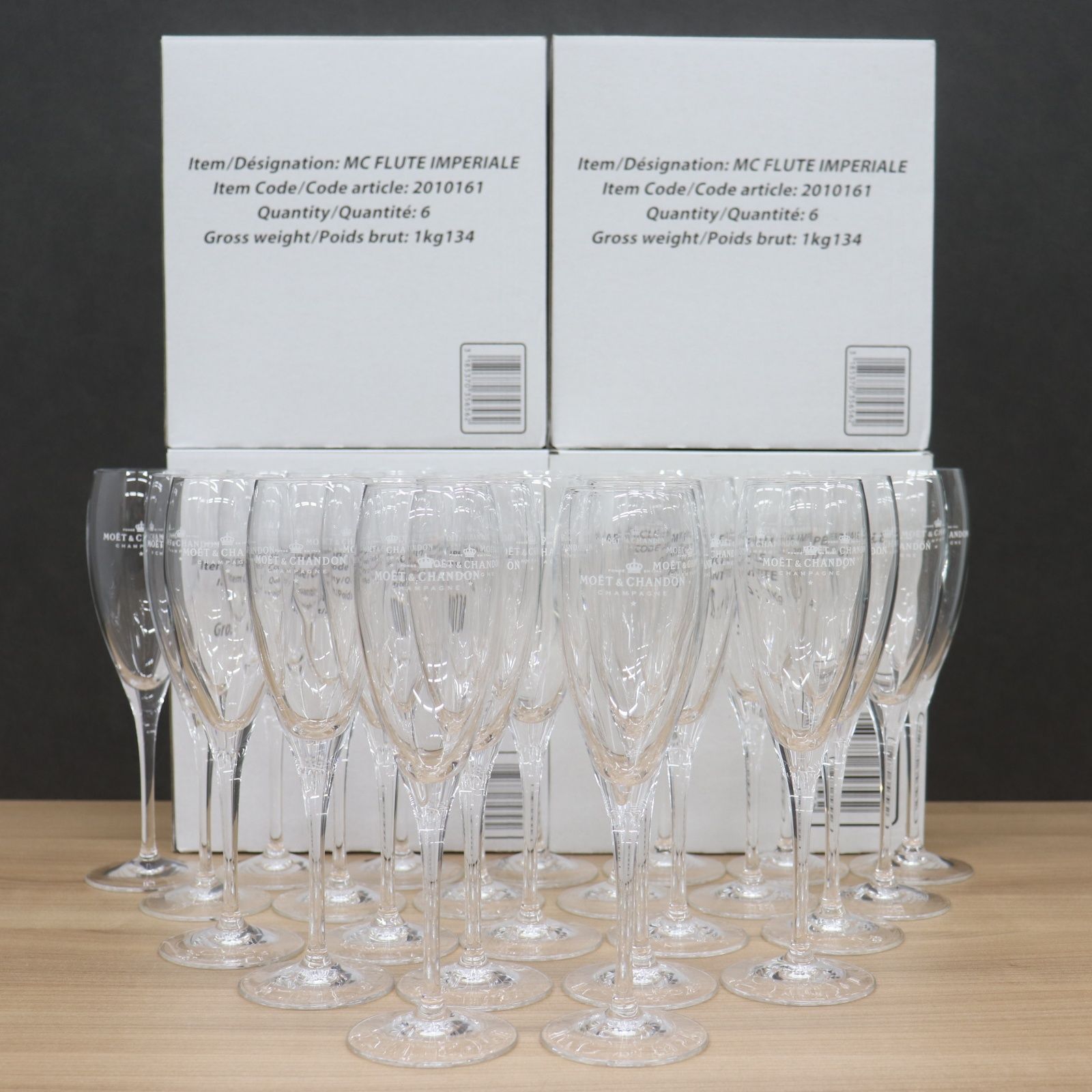 MOET＆CHANDON】モエ・エ・シャンドン シャンパングラス 6脚