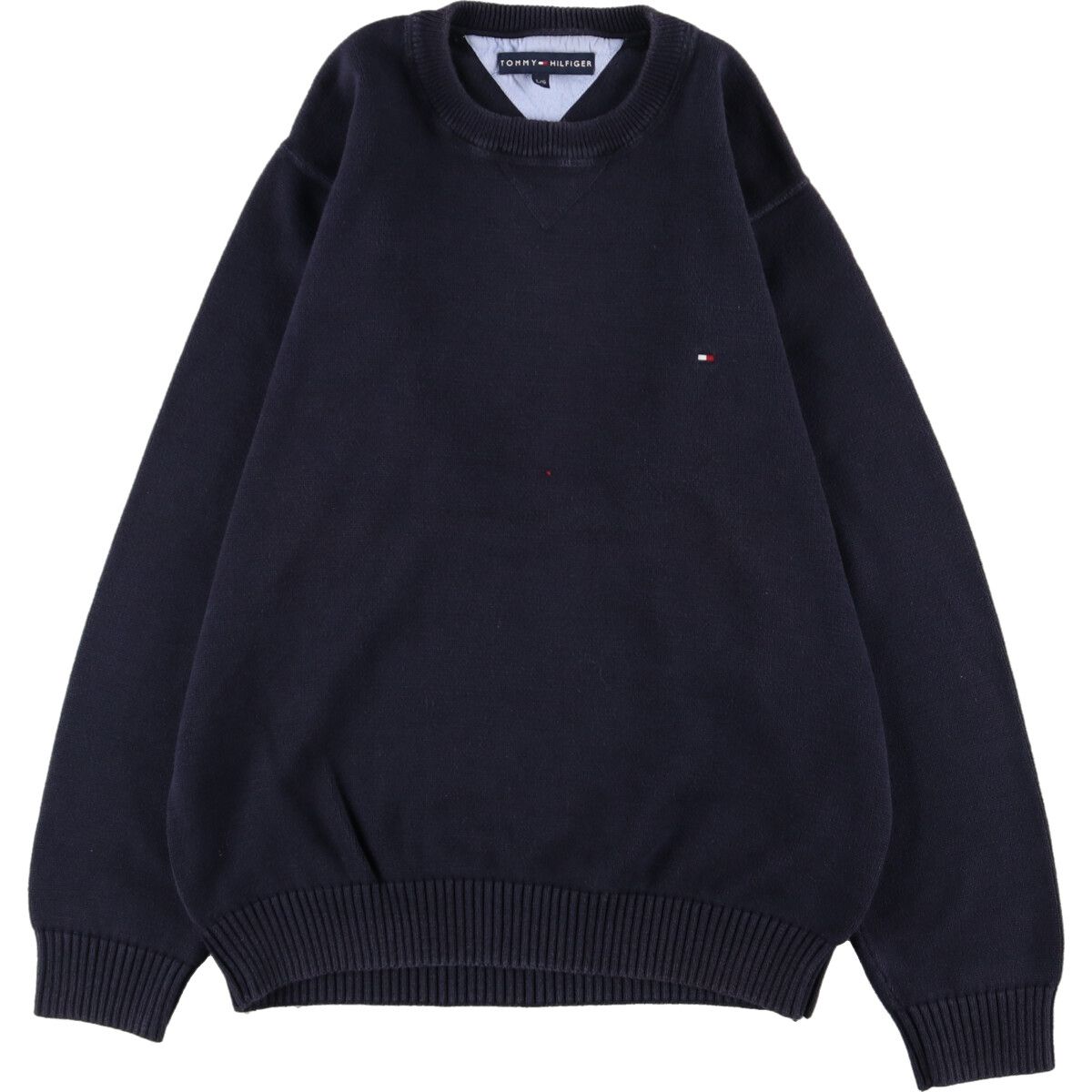 古着 トミーヒルフィガー TOMMY HILFIGER コットンニットセーター メンズM /eaa362657 【中古】/eaa362657