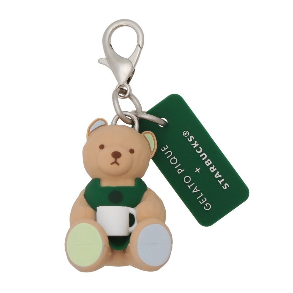 ミントグリーン gelato pique STARBUCKS リッドカバーベアチャーム付きステンレスボトル ミントグリーン 473ml ジェラートピケ SKLAD-KIRPICHA_RU