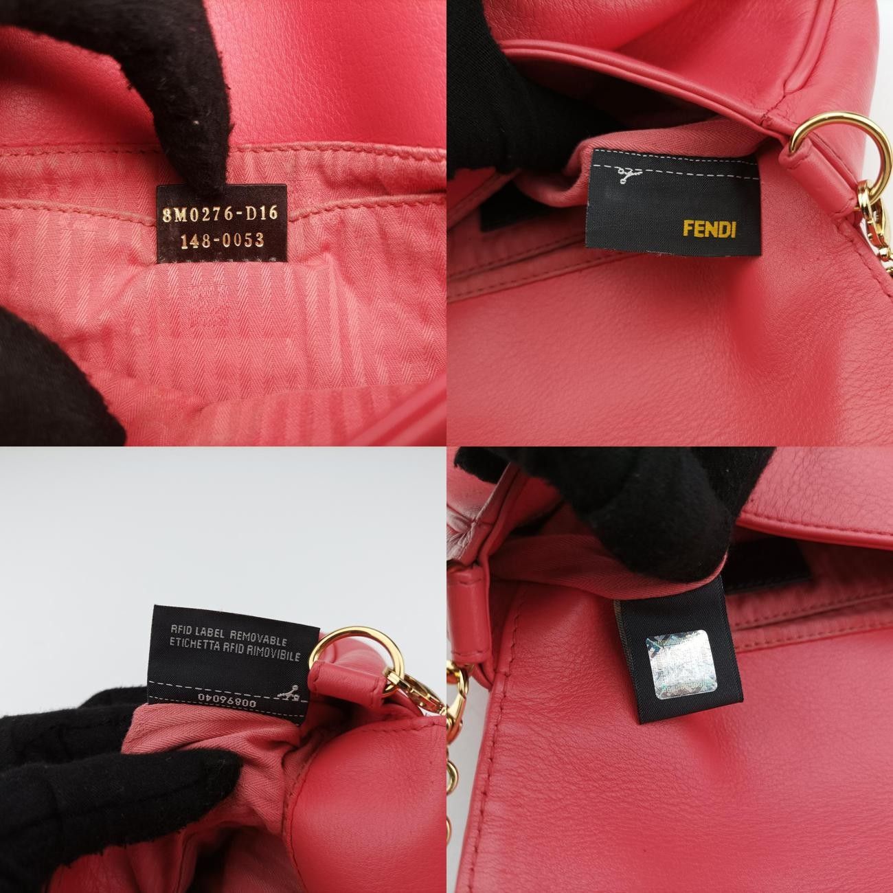 フェンディFendiフェンディスタ ポシェットピンクレザー8M02768M0276-D16 148-0053 DECORATOM_COM_BR