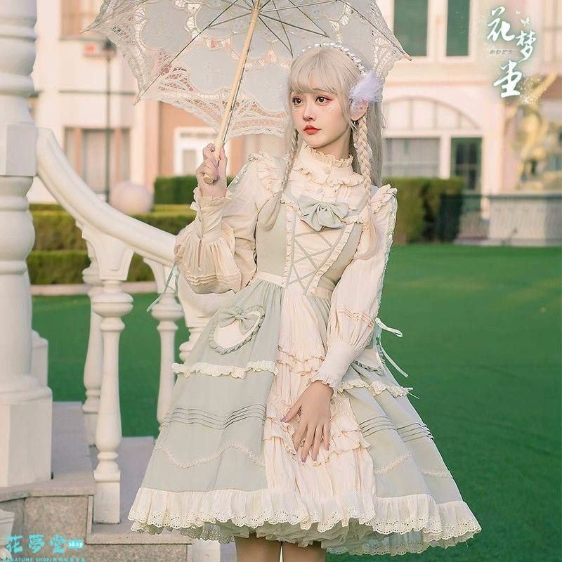 25年 コスプレ ドレスロリータセット 仮装 オリジナル 洋服 ロリータ ワンピース 撮影会 舞台 イベント 原野空間-260