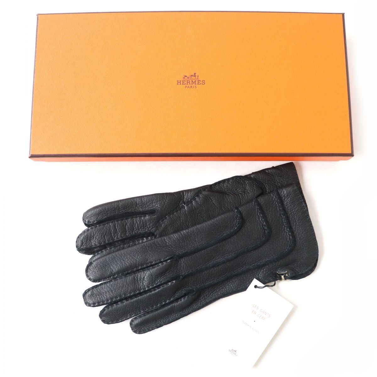 レザー手袋新品未使用 エルメス HERMES 手袋 lES GANTS EN CERF ...