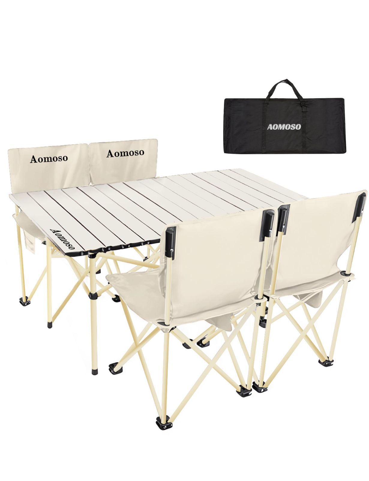 【在庫処分】アウトドア テーブル チェア Aomoso 7点セット アルミテーブル椅子 ピクニック ベンチセット ピクニックテーブル 超軽量 折り畳み 組立簡単 収納バッグ付き BBQ お釣り テント ガ