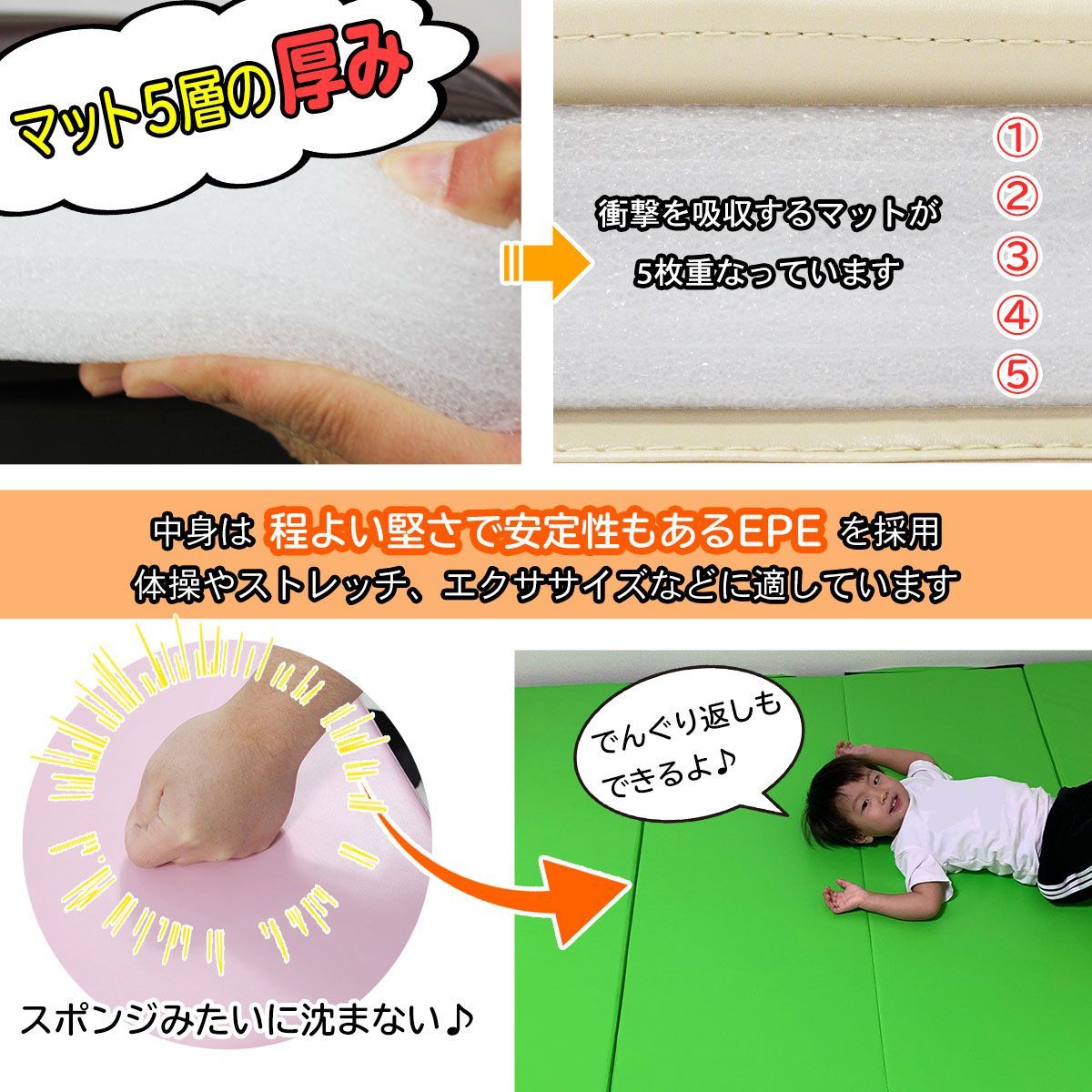 3段折りたたみタイプ