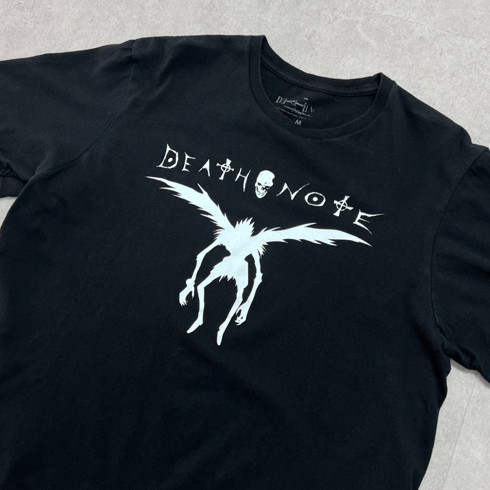DEATH NOTE リューク Tシャツ ブラック Mサイズ DEATH NOTE デスノート リューク シルエットイラスト 悪魔 トップス