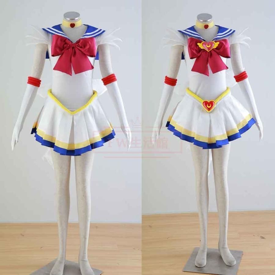 美少女戦士セーラームーン風 子供用大人用月野うさぎ セーラーコスプレ衣装ウィッグcos靴頭飾りコスチューム 仮装変装