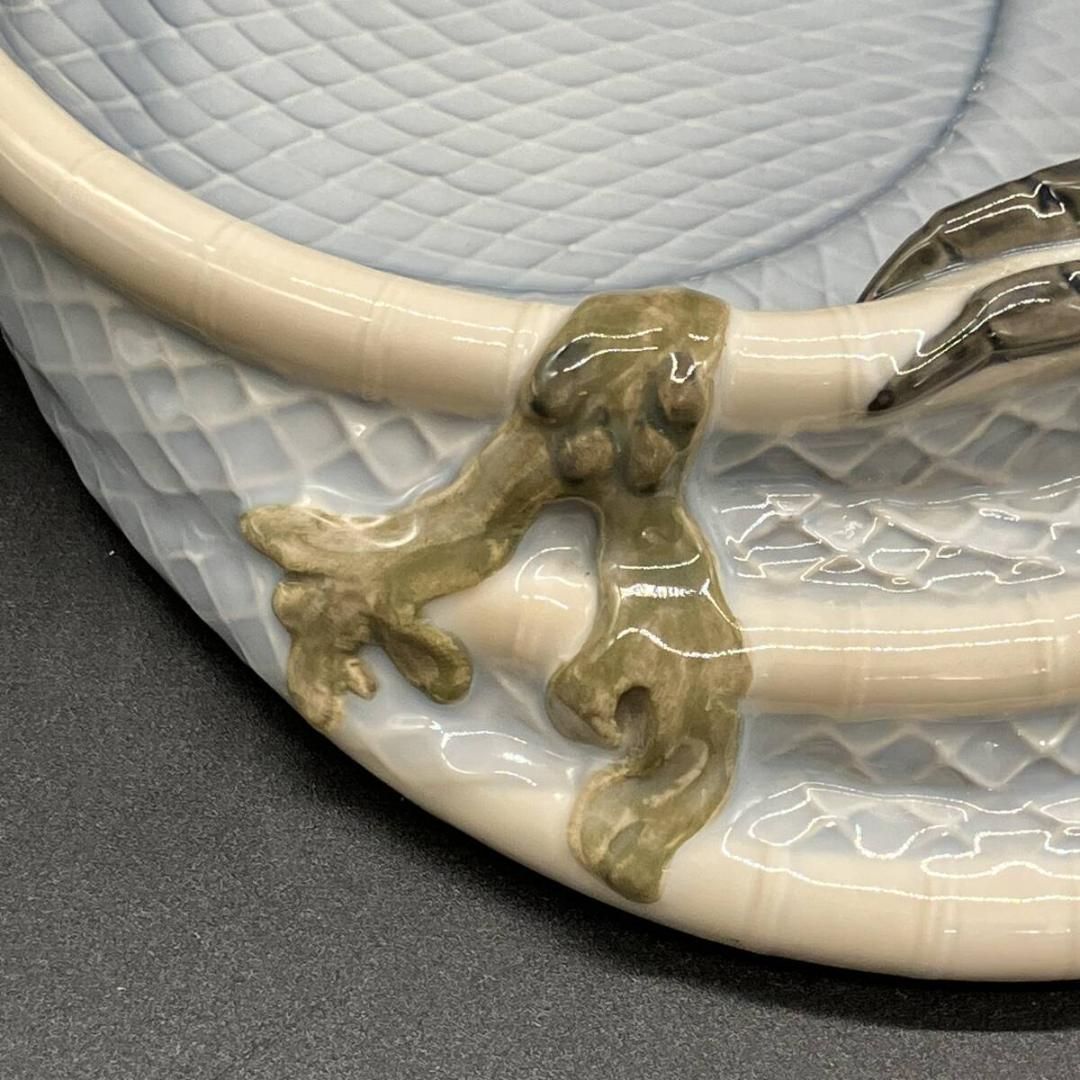 B&G ビングオーグレンダール　魚篭の魚とカニ　ロイヤルコペンハーゲン　蟹 ☆訳あり特価 魚篭の魚とカニ ビングオーグレンダール 皿