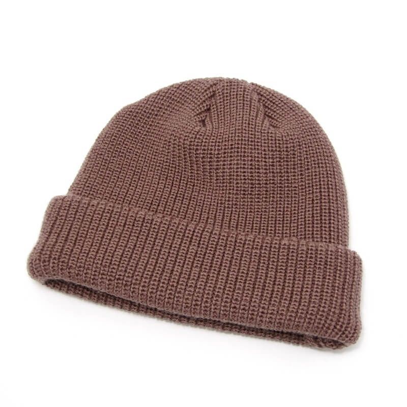 KIJIMA TAKAYUKI キジマタカユキ ニットキャップ KN-242901 KNIT DECK CAP ウールアクリル 畦編み モカ 28009810