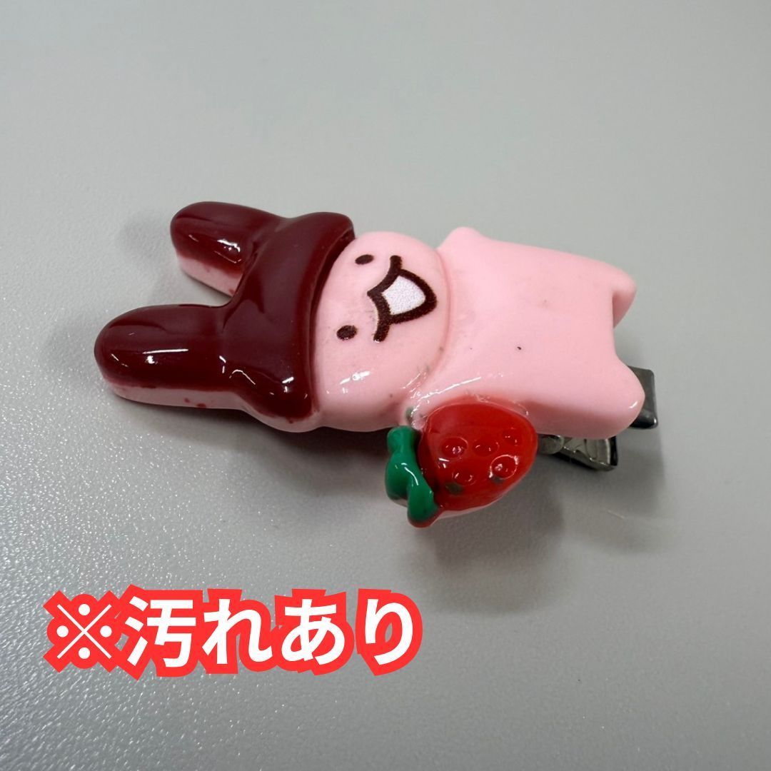 k061【新品・未使用】アポロちゃん ヘアクリップ チョコ 明治