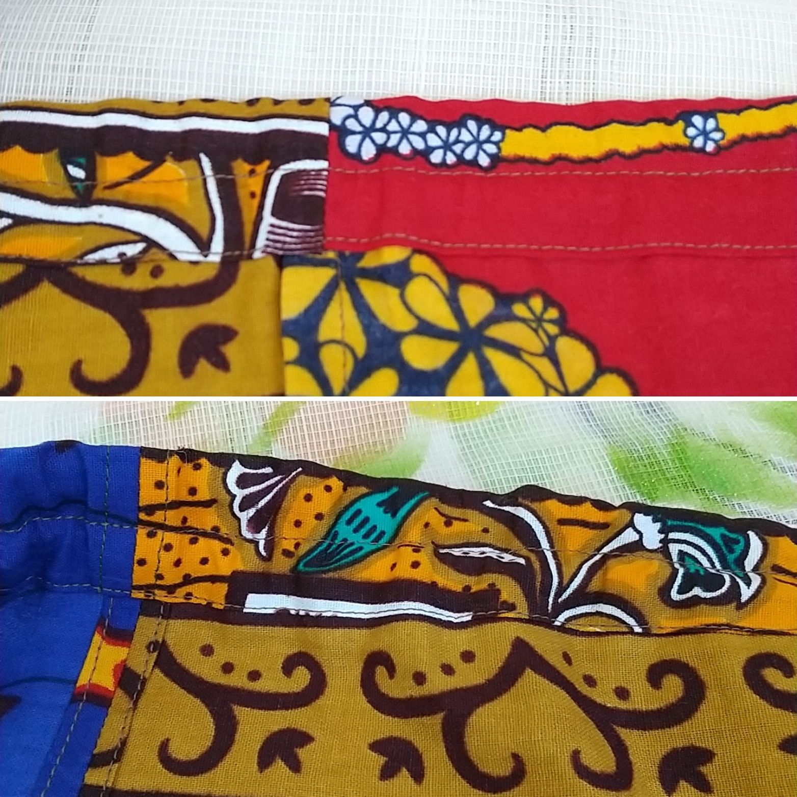 【のんの】アフリカン　ペグパンツ　ハンドメイド 2点 のんの】アフリカン ペグパンツ ハンドメイド 2点 アフリカ布