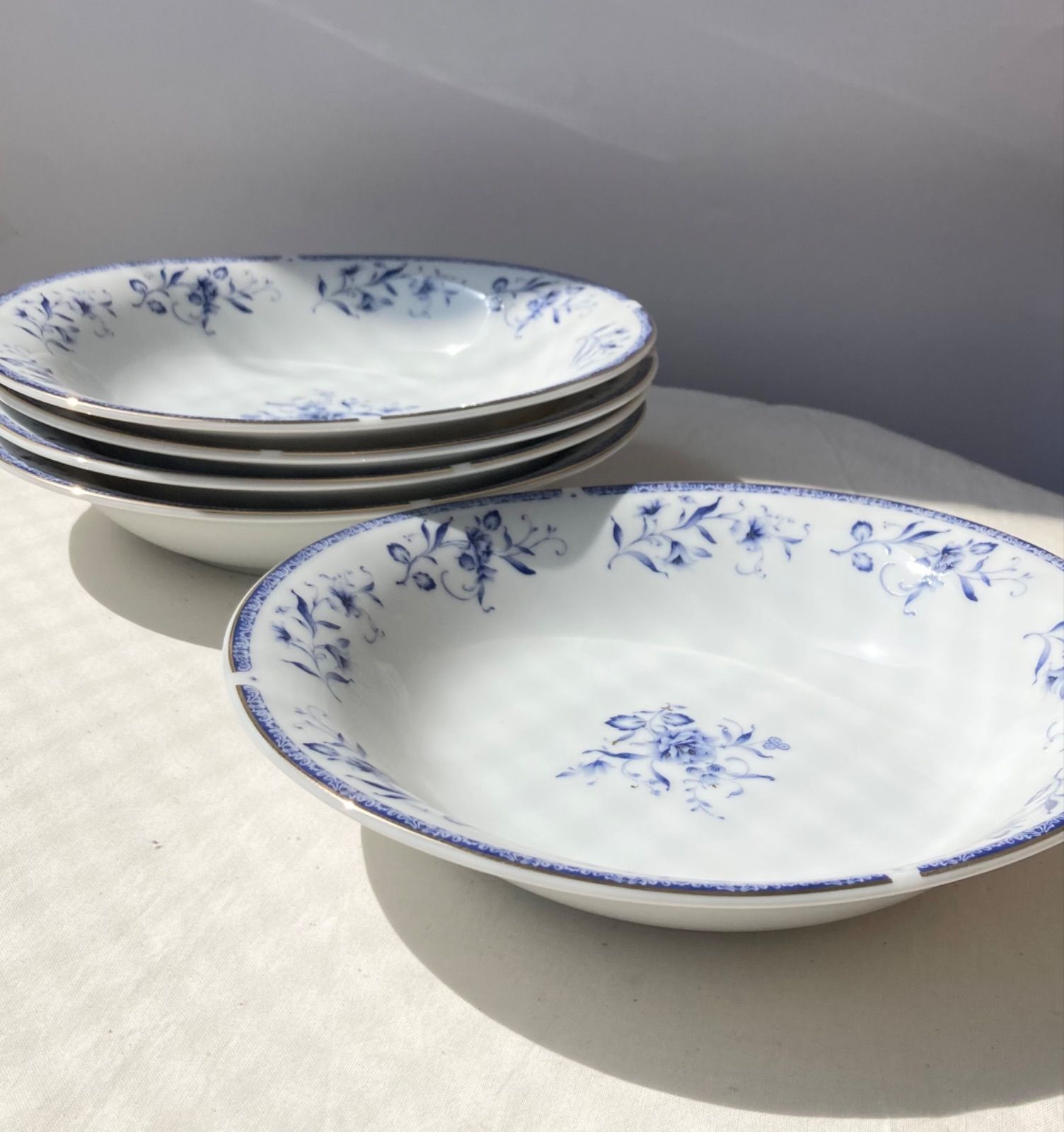 ナルミ カレー&パスタ皿セット 新品】ナルミ ペレーネブルー カレー