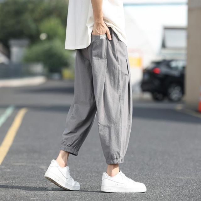 種類25：XL/C：ダークブルー メンズ ファッション 服 男性用 オシャレ シンプル 大人 かっこいい 大きいサイズ ストリート 紳士服 ライト パンツ 春秋 アメリカン ワイド レッグ オーバー 