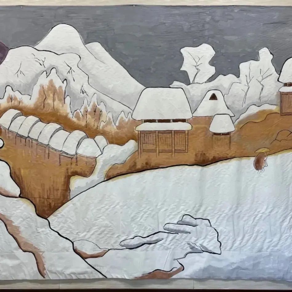 股旅　舞台ステージ幕　富士山　布製 股旅 舞台ステージ幕 富士山 布製