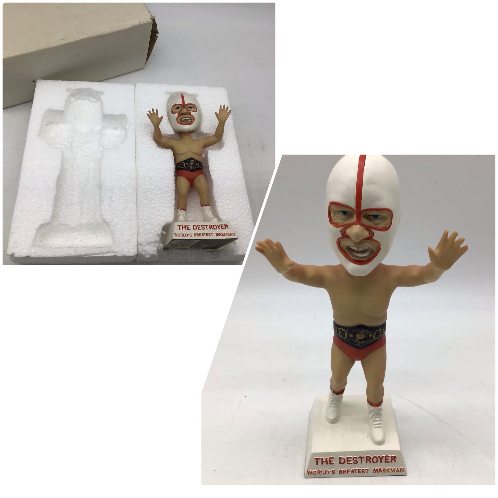 10267 ザ デストロイヤー 首振り人形 フィギュア ボブルヘッド 全日本プロレス
