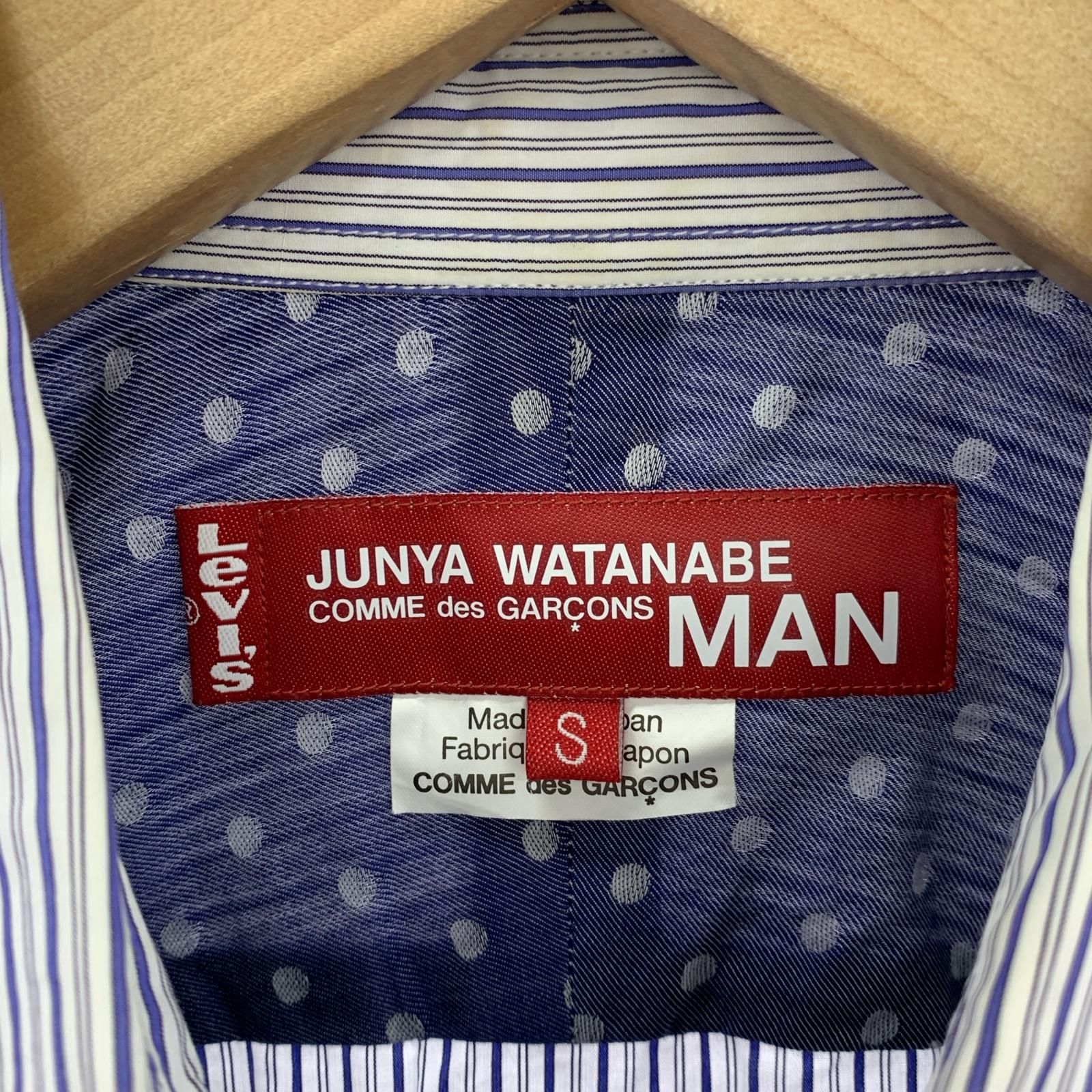 JUNYAWATANABE×Levi's ドッキングシャツ　Sサイズ eYe JUNYA WATANABE MAN 24SS Levi's Wネームチェックシャツ