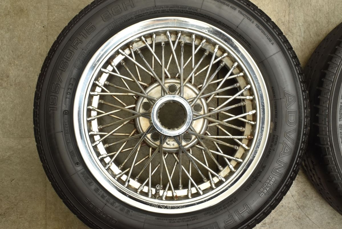 専用 RAYS レイズ ワイヤーホイール15x6.5J 5穴 114.3 2本 Deskripsi