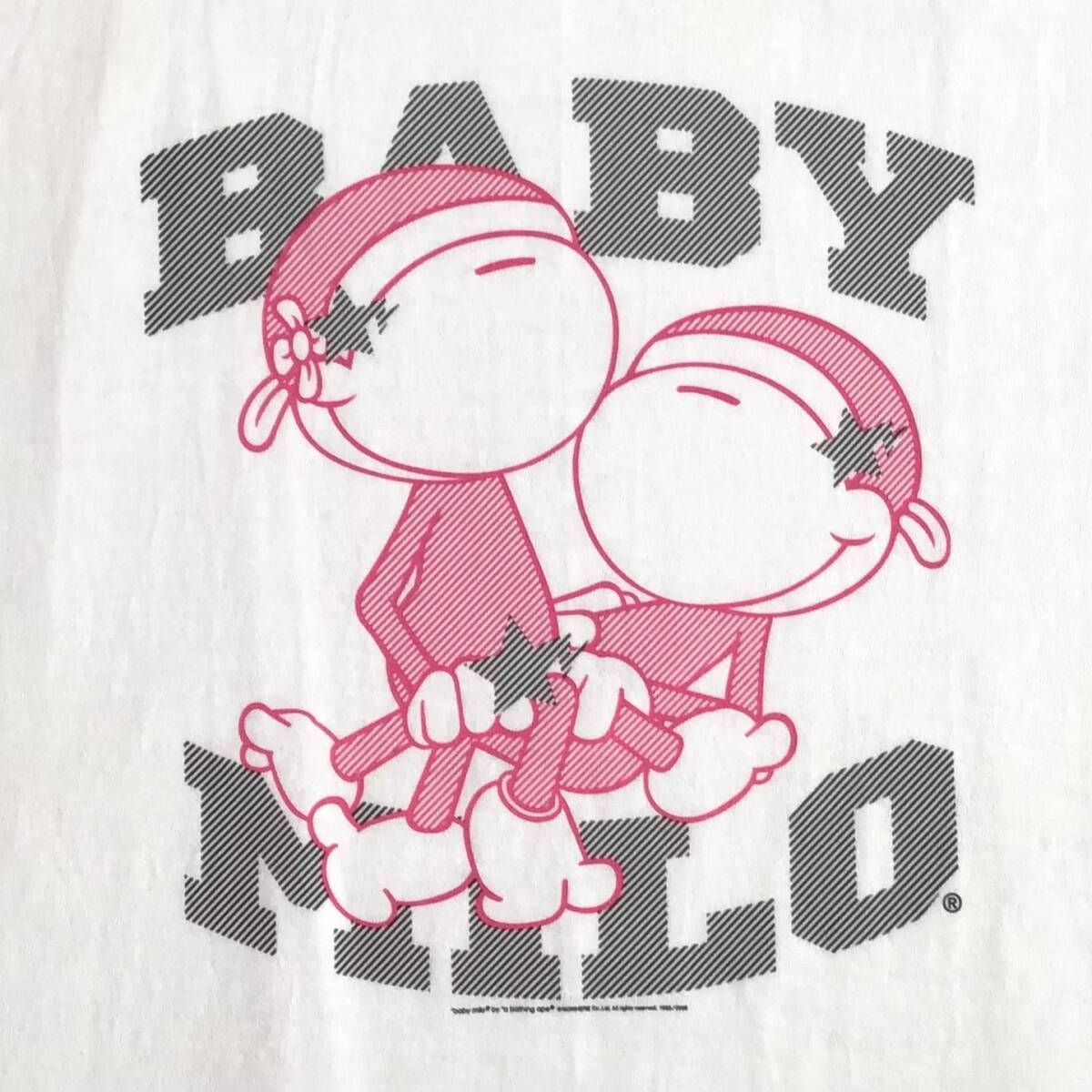 ★ムック限定★ マイロ & リサ sexy Tシャツ XLサイズ baby milo a bathing ape bape mook book limited エイプ ベイプ アベイシングエイプ ☆新品☆ ムック限定 マイロ \u0026 リサ SEXY Tシャツ Mサイズ milo a