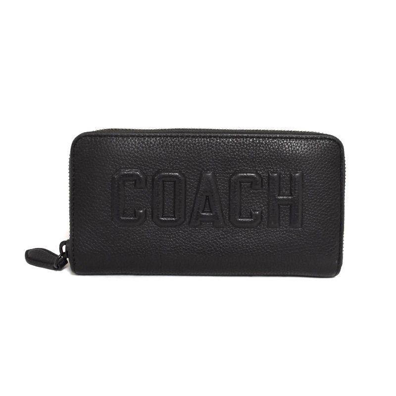 coach コーチ 長財布 財布 黒 レザー メンズ コーチ(COACH) メンズ長