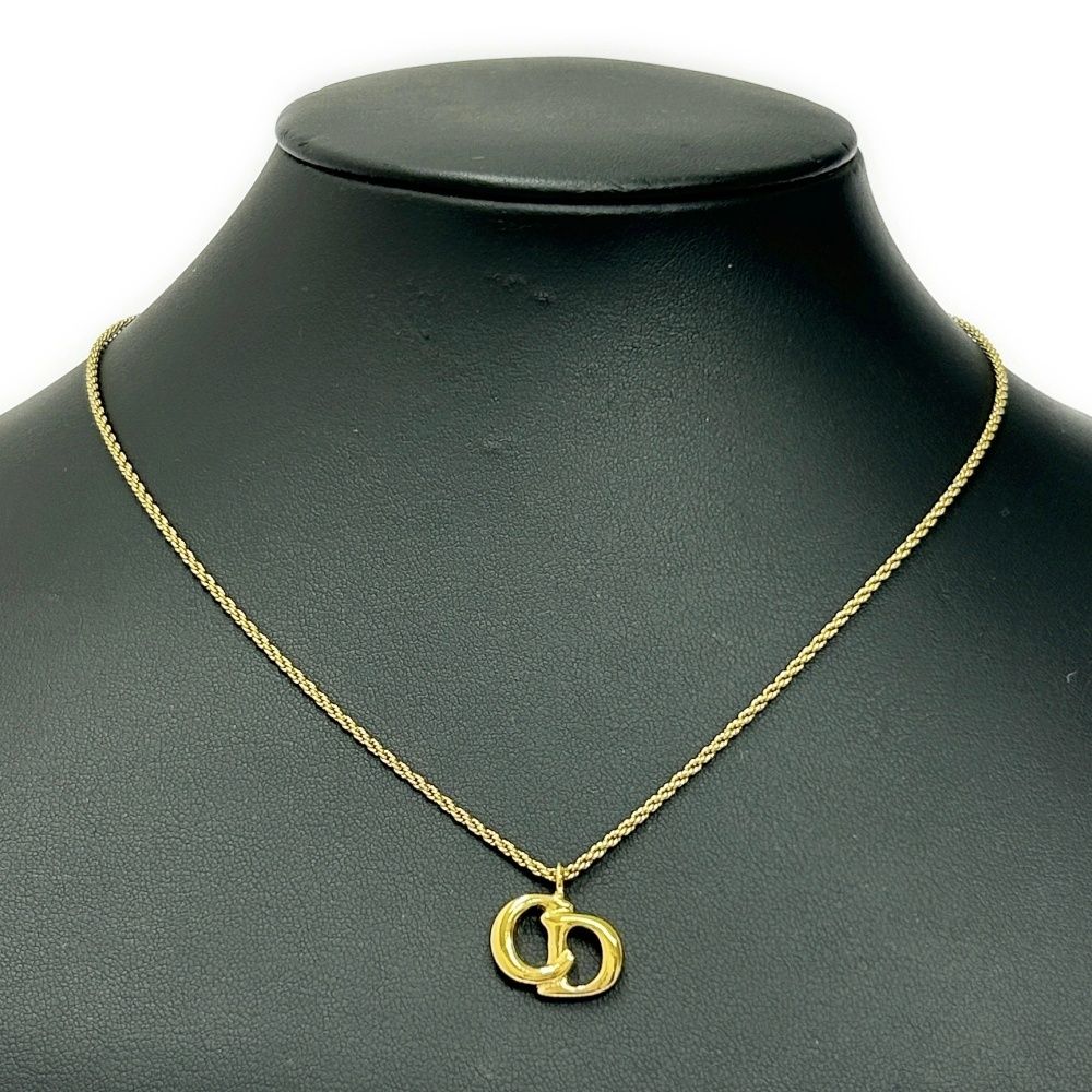中古】Christian Dior クリスチャンディオール GP CDロゴ ネックレス 