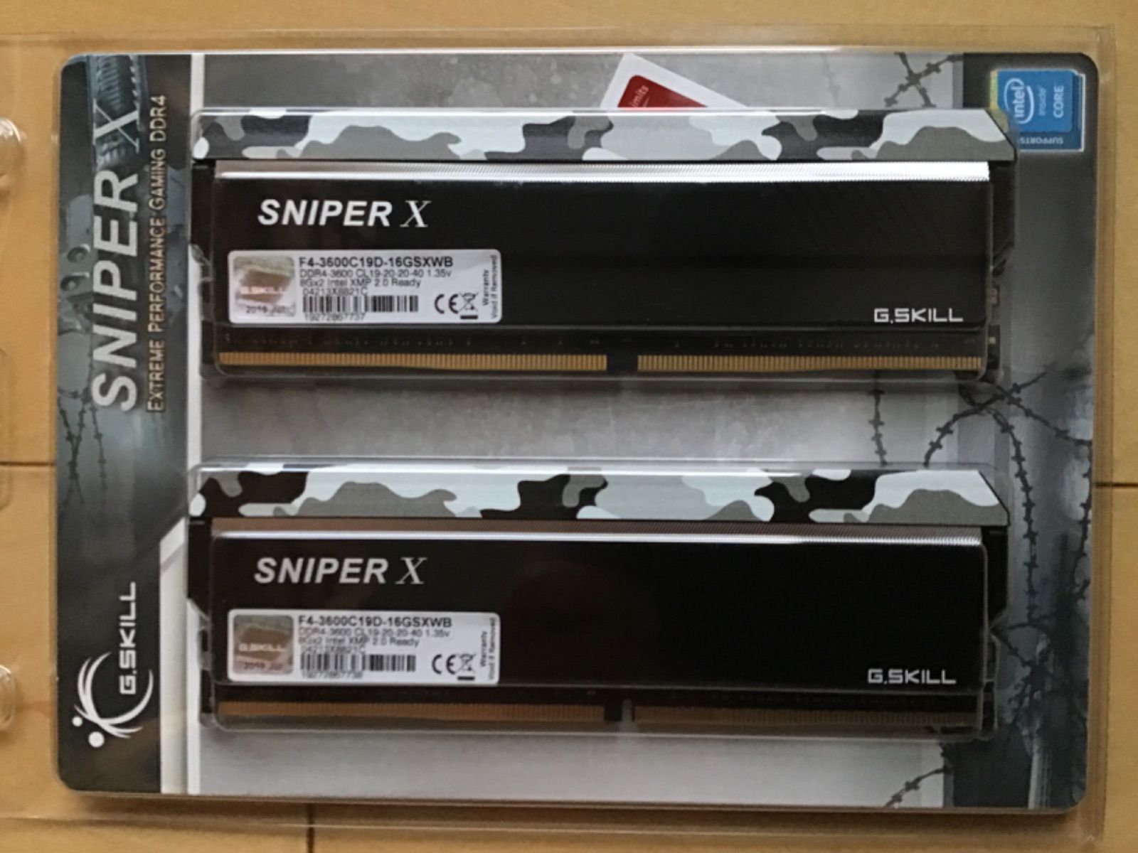 特価】 G.Skill SniperX DDR4-3600 16GB未開封② - グラボショップ ...