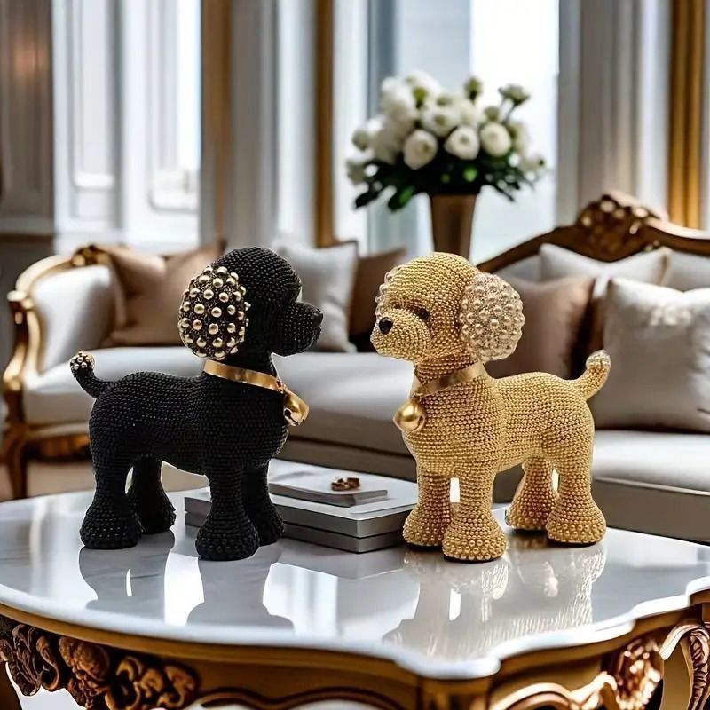 置物 装飾品 人形 フィギュア 犬 いぬ イヌ ベルドッグ ビーズ オブジェ オーナメント 動物 アニマル おしゃれ かわいい キュート 癒し エレガント 玄関 リビングルーム ダイニング 寝室 子供