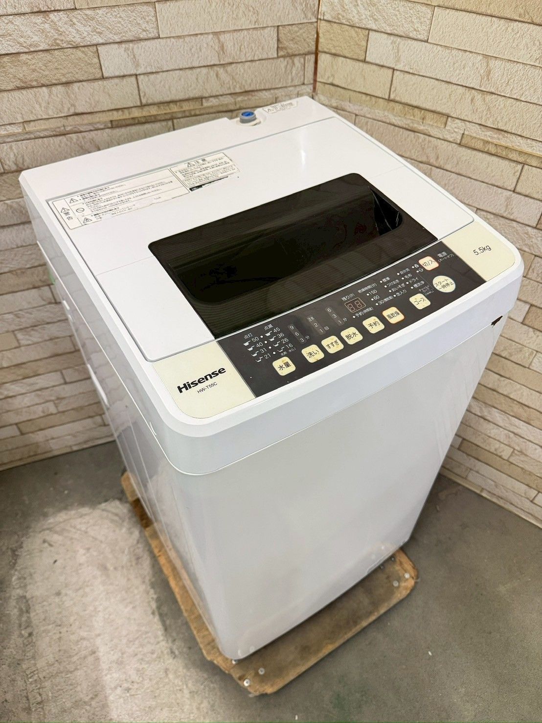 大阪送料無料☆3か月保障付き☆洗濯機☆ハイセンス☆5.5kg☆2019年☆HW 