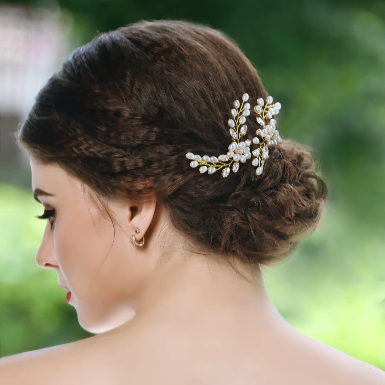 メルカリShops - 髪飾り 2点セット かんざし ヘアピン パール 和装 洋装 結婚式 着物 成人式