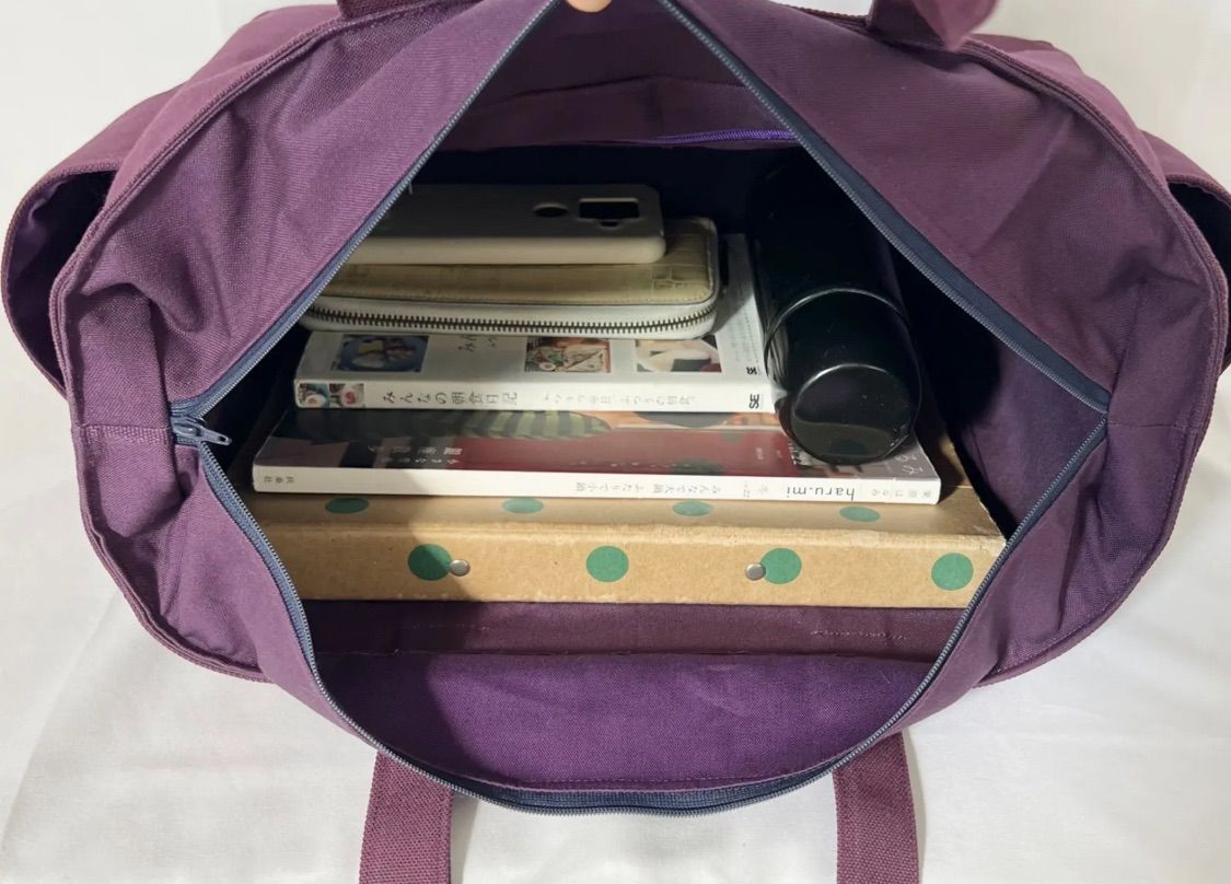 サイドポケット 大きめトートバッグ