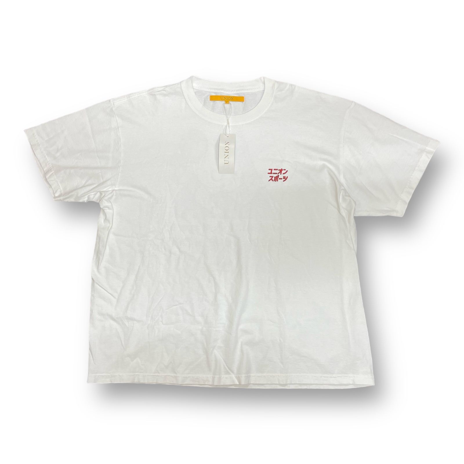 未使用品 UNION MIN-NANO 23SS RUNNING GUY TEE コラボ プリント T 