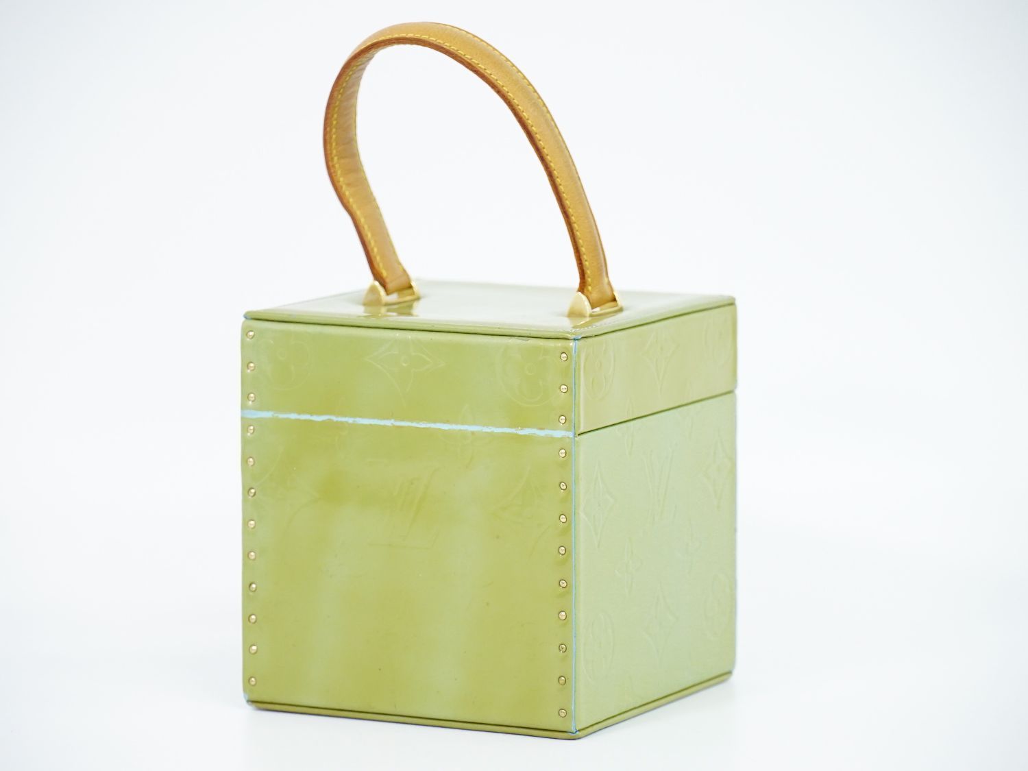 ルイヴィトン LOUIS VUITTON LV ブリーカー ヴェルニ レザー バニティ 