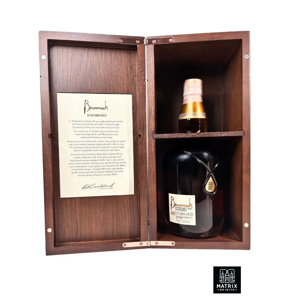 BENROMACH ベンロマック 40年 スコッチウイスキー ベンロマック 40年 2022リリース