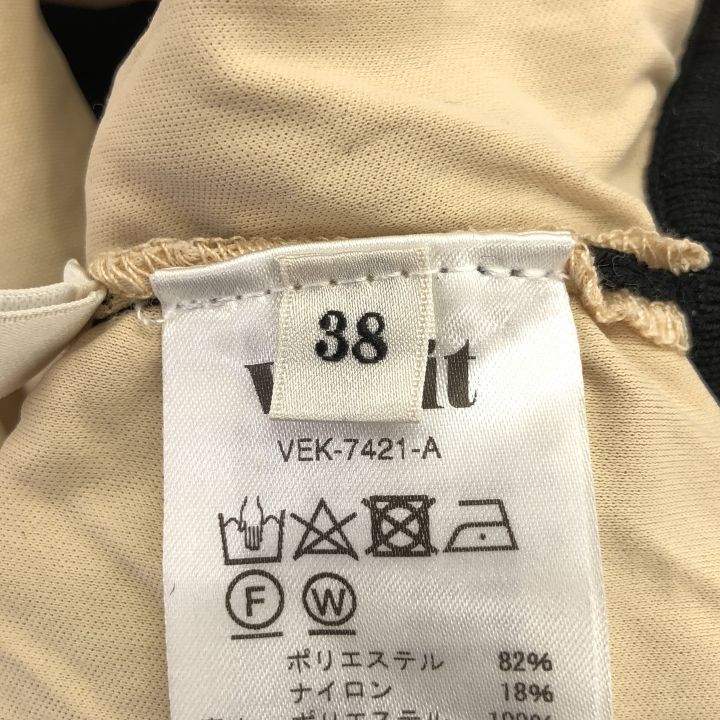 venit ■ ② VEK-7421-A 透かしニットボディスーツ レディース ブラック 38 venit 透かしニットボディスーツ VEK-7421-A ボディスーツ レディース
