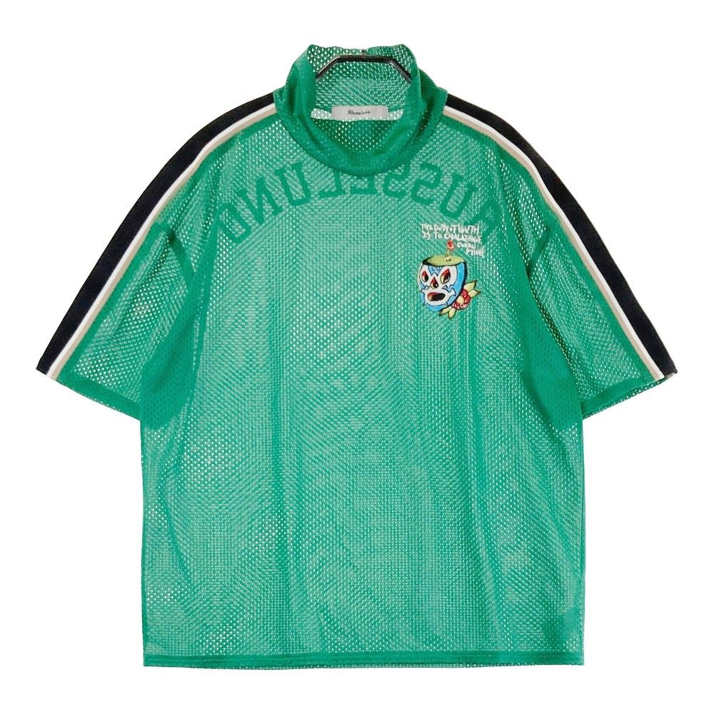 サイズ 4 RUSSELUNO ラッセルノ メッシュ 半袖Tシャツ ルチャ グリーン系 240101434579 ゴルフウェア メンズ ストスト