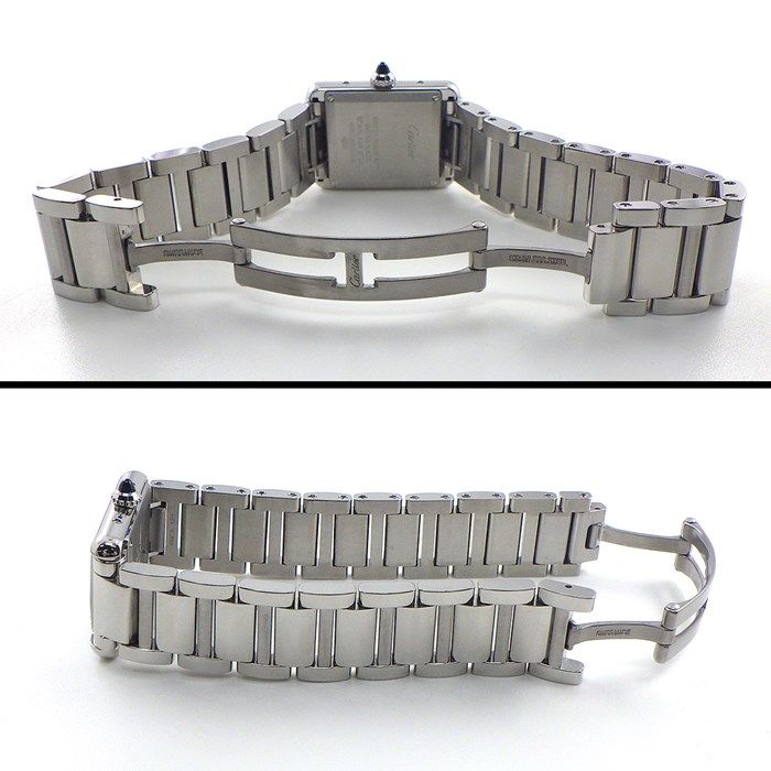 カルティエ Cartier 腕時計 タンク マスト SM WSTA0051 レクタンギュラー シルバー文字盤 SS クオーツアナログ 【箱・保付き】 【中古】 カルティエ Cartier 腕時計 タンク マスト SM WSTA0051