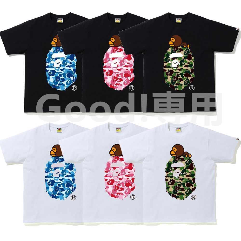 【新品】A BATHING APE アベイシングエイプ  Tシャツ 半袖 6カラー選択