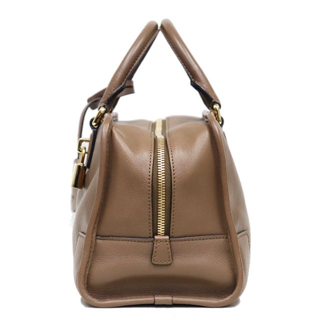 ロエベハンドバッグ ロエベ LOEWE アマソナ28 ハンドバッグ レザー 茶 ゴールド金具