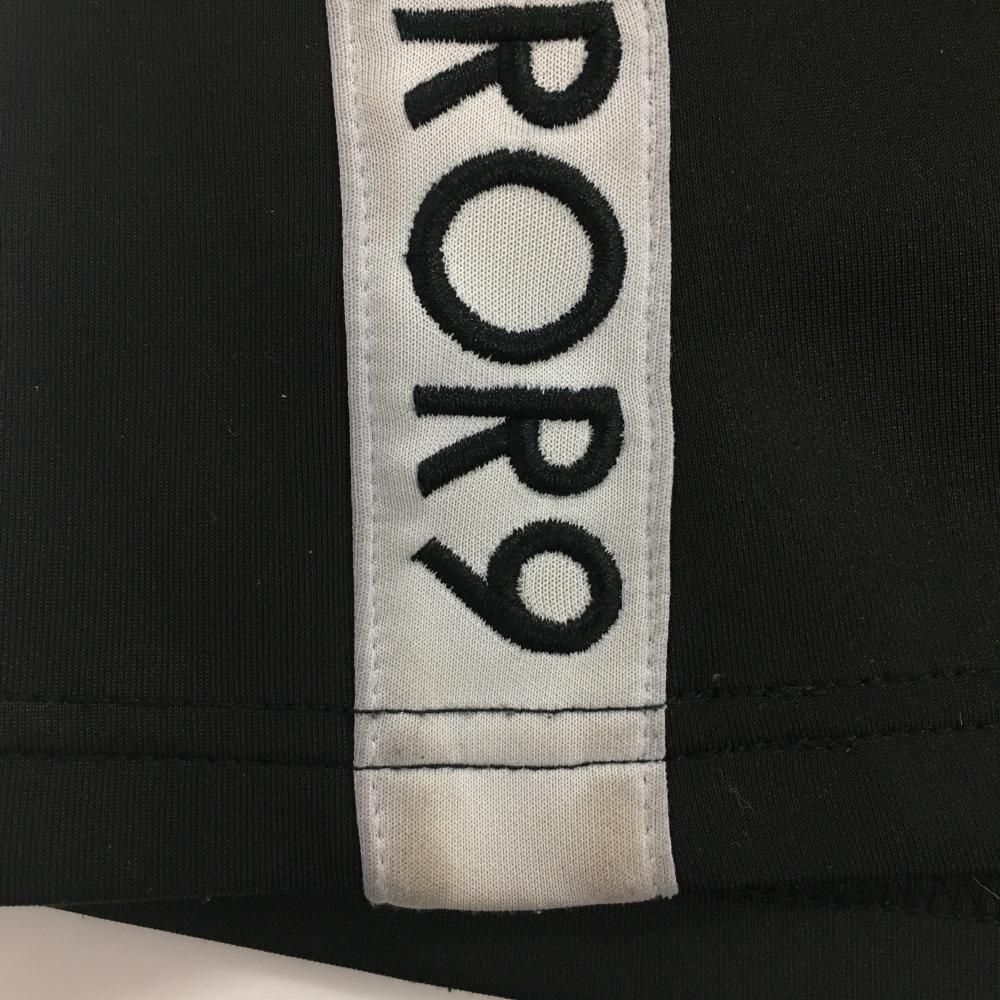 ミラーナイン スカート 黒×ライトグレー サイドロゴ レディース M