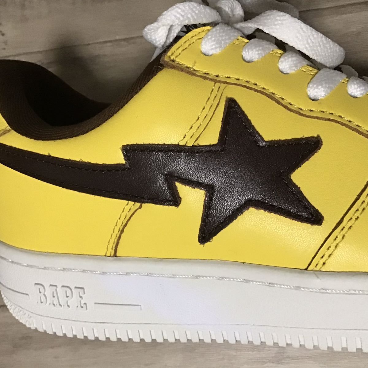 ☆新品☆ レザー BAPESTA スニーカー 27cm US9 a bathing ape BAPE STA 