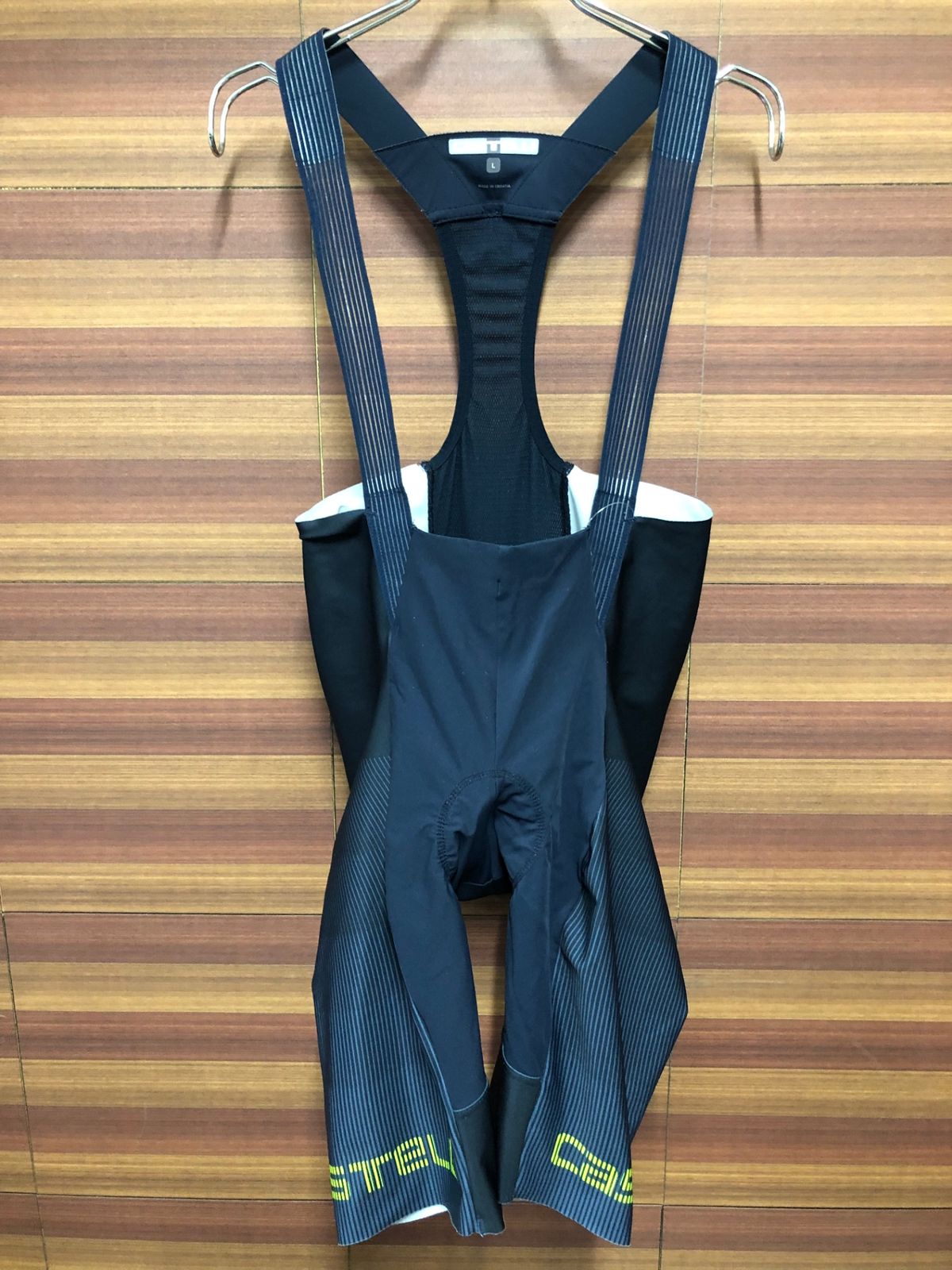 IP340 カステリ CASTELLI ロッソコルサ ROSSO CORSA ビブショーツ 黒 農紺 L