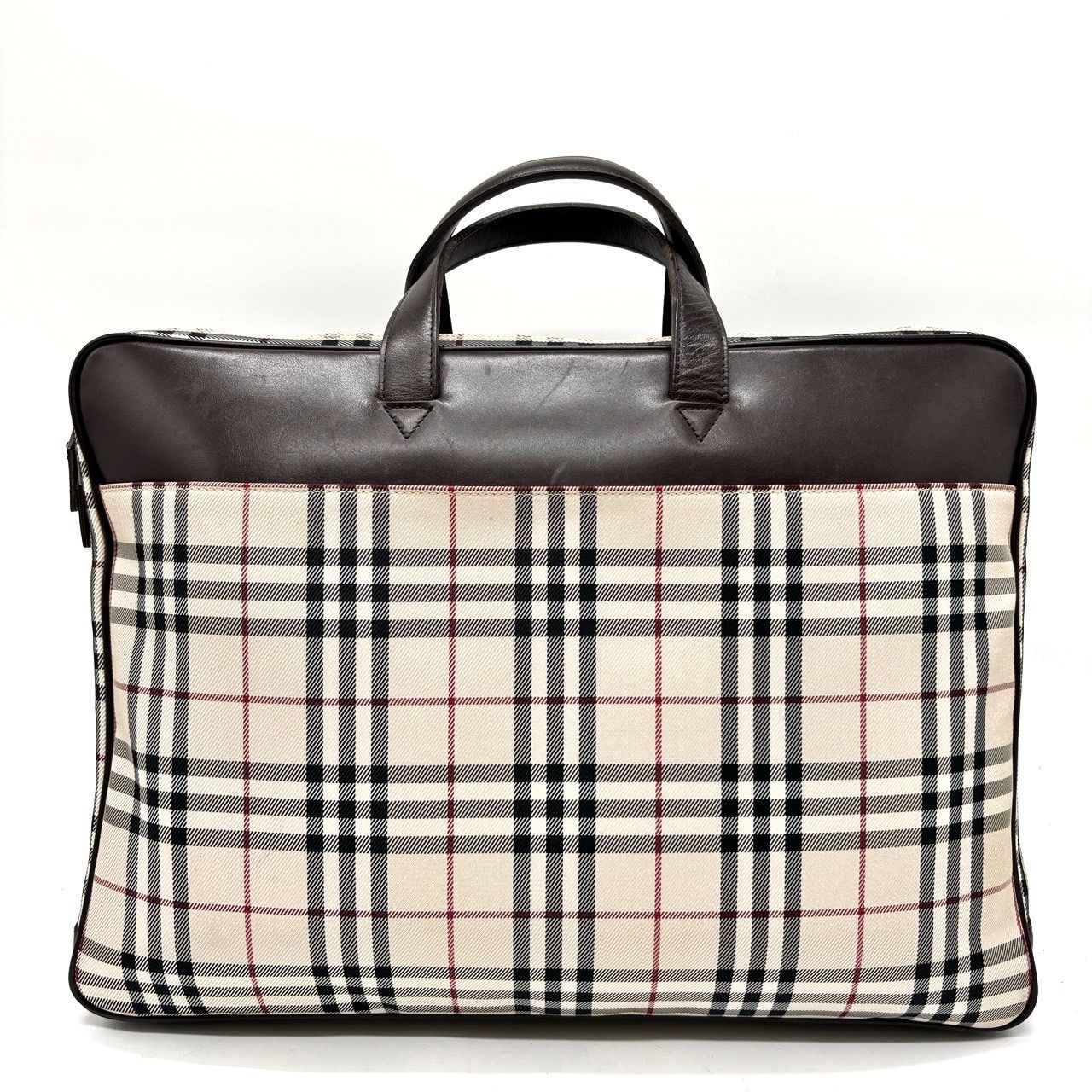 BURBERRY - 極美品 バーバリー ノバ チェック レザー ビジネス